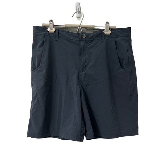 Free Fly Blue Performance Flat Front Outdoor Chino Shorts Mens Size 34 - Picture 1 of 4